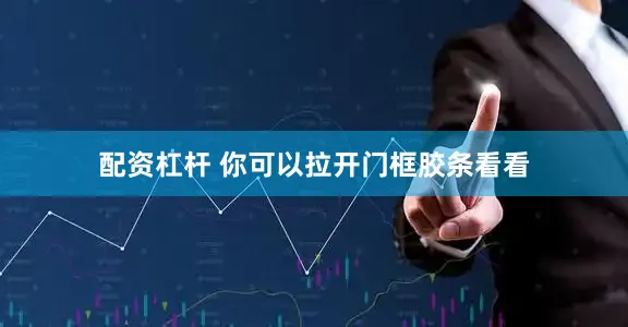 配资杠杆 你可以拉开门框胶条看看
